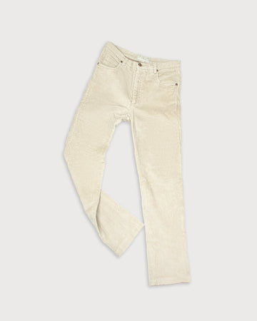 Pantalón pana beige recto