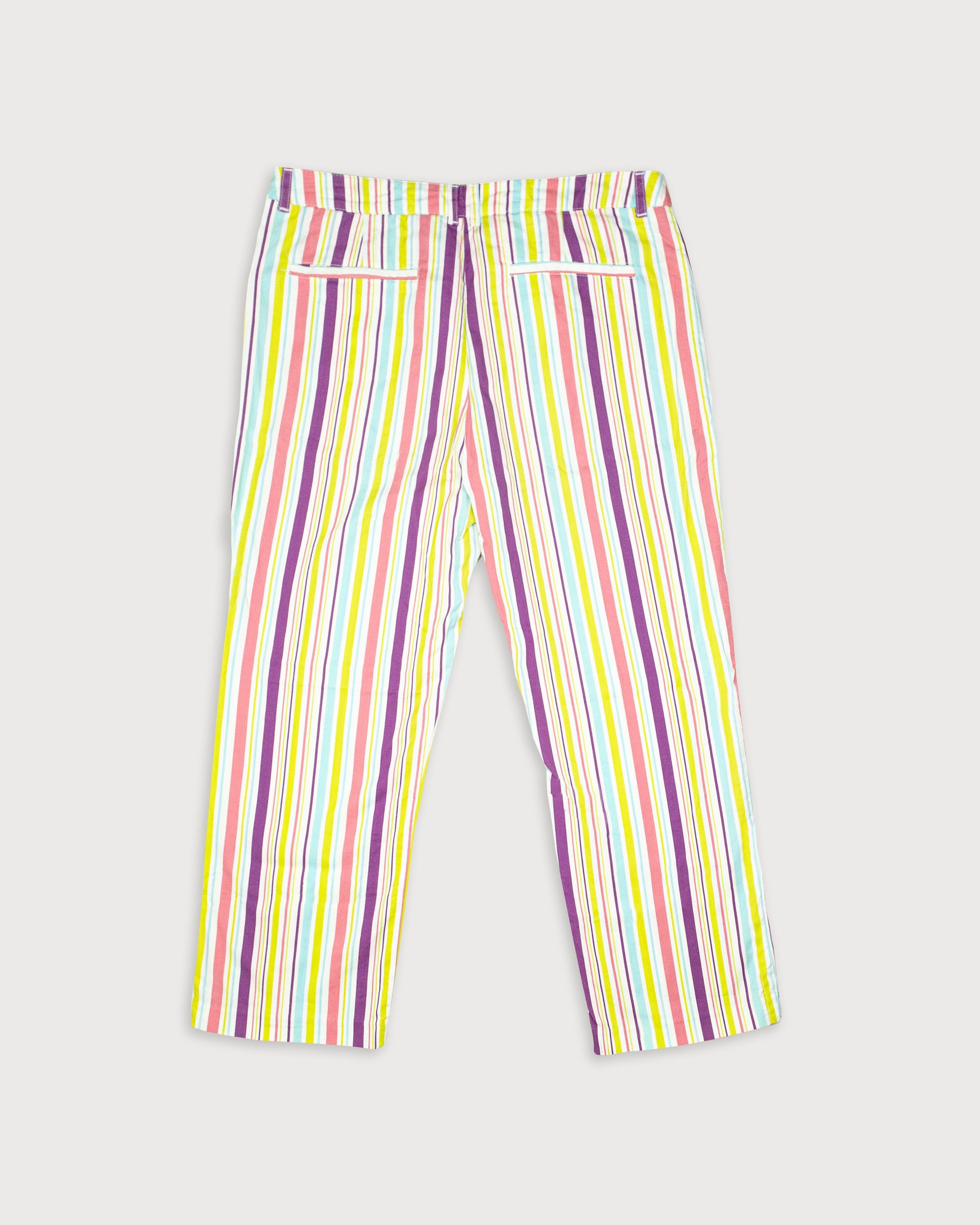Pantalón rayas cropped