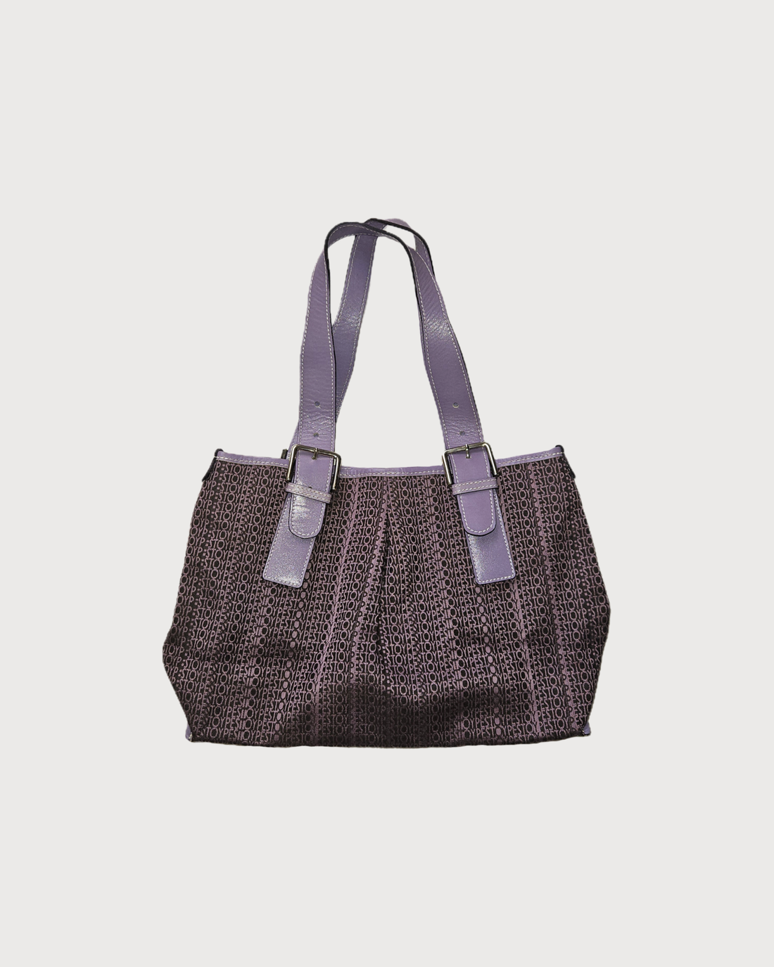 Bolso lila logo asas piel