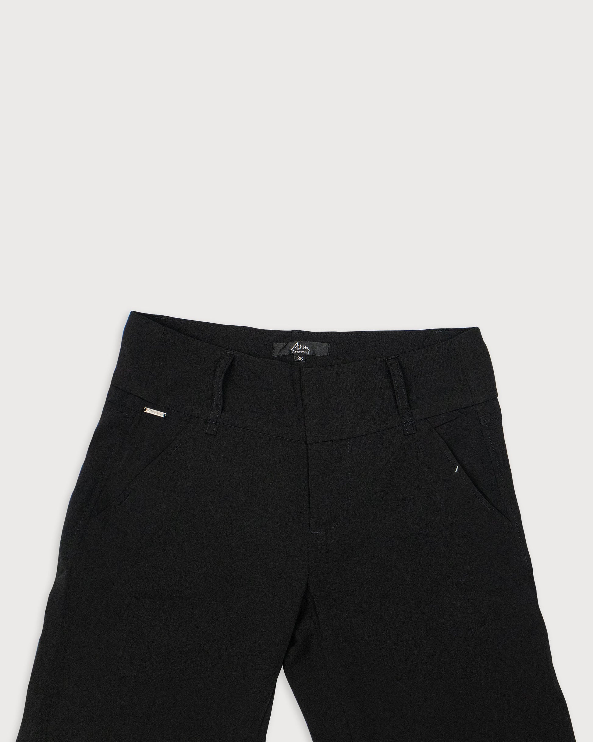 Pantalón negro campana crepe