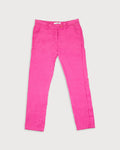 Pantalón rosa recto algodón