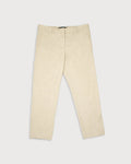 Pantalón traje cropped beige