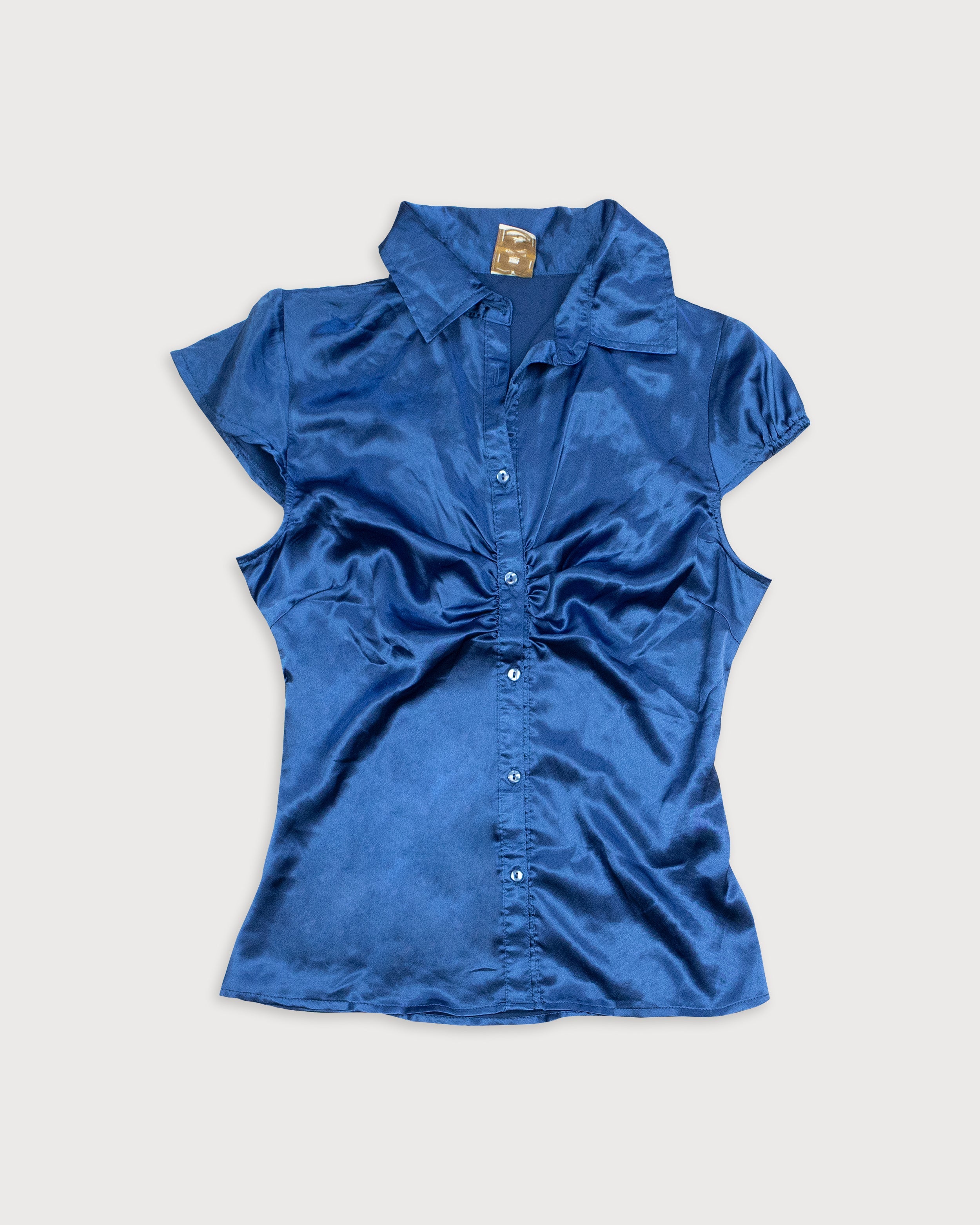 SATIN DREAM BLUE TOP