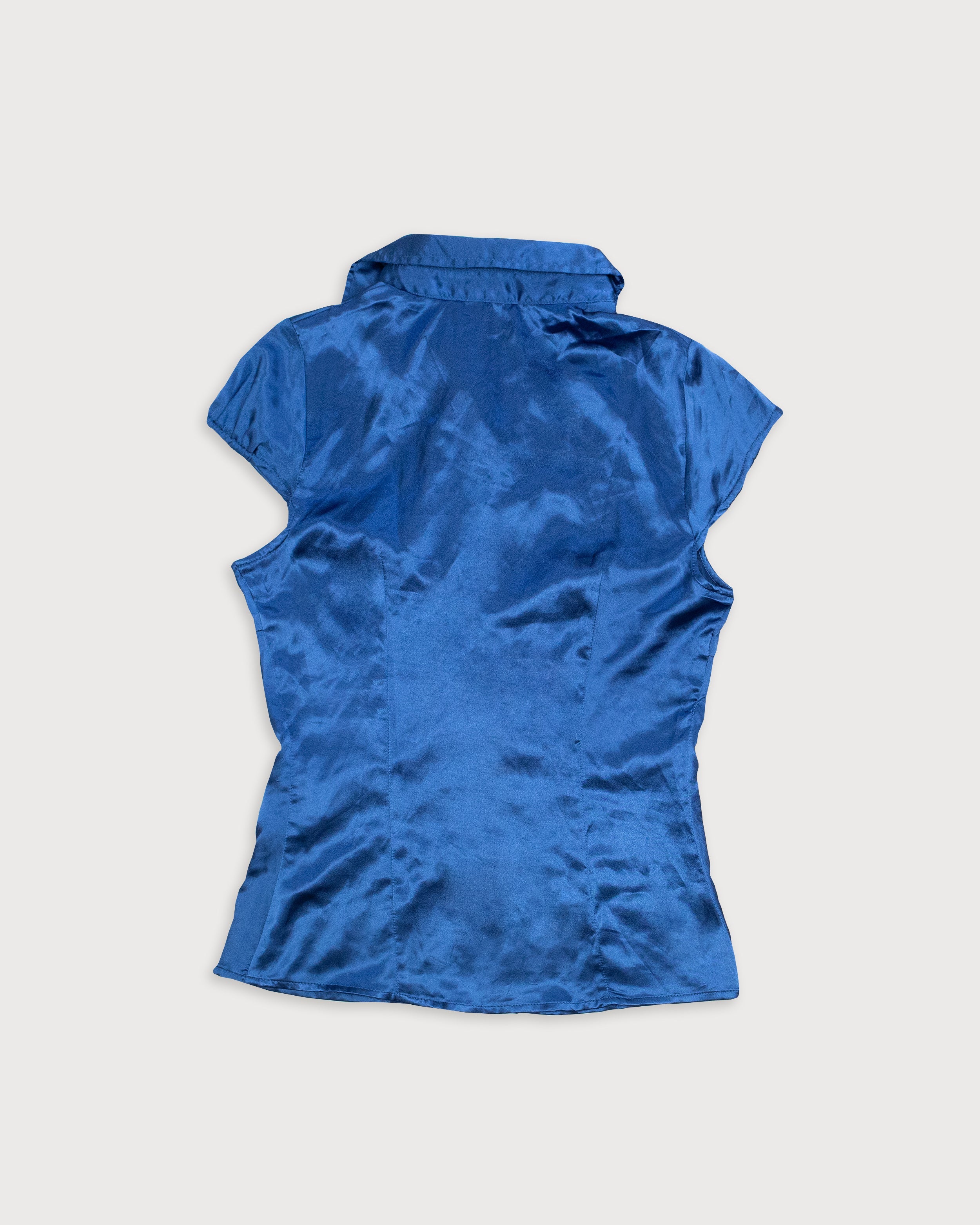 SATIN DREAM BLUE TOP