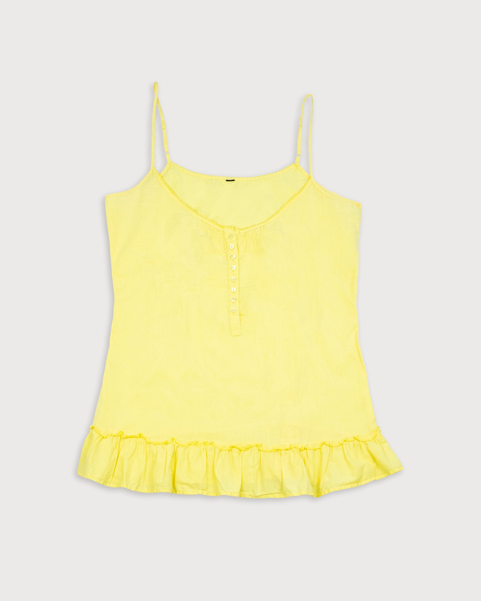 Top tirantes amarillo volante