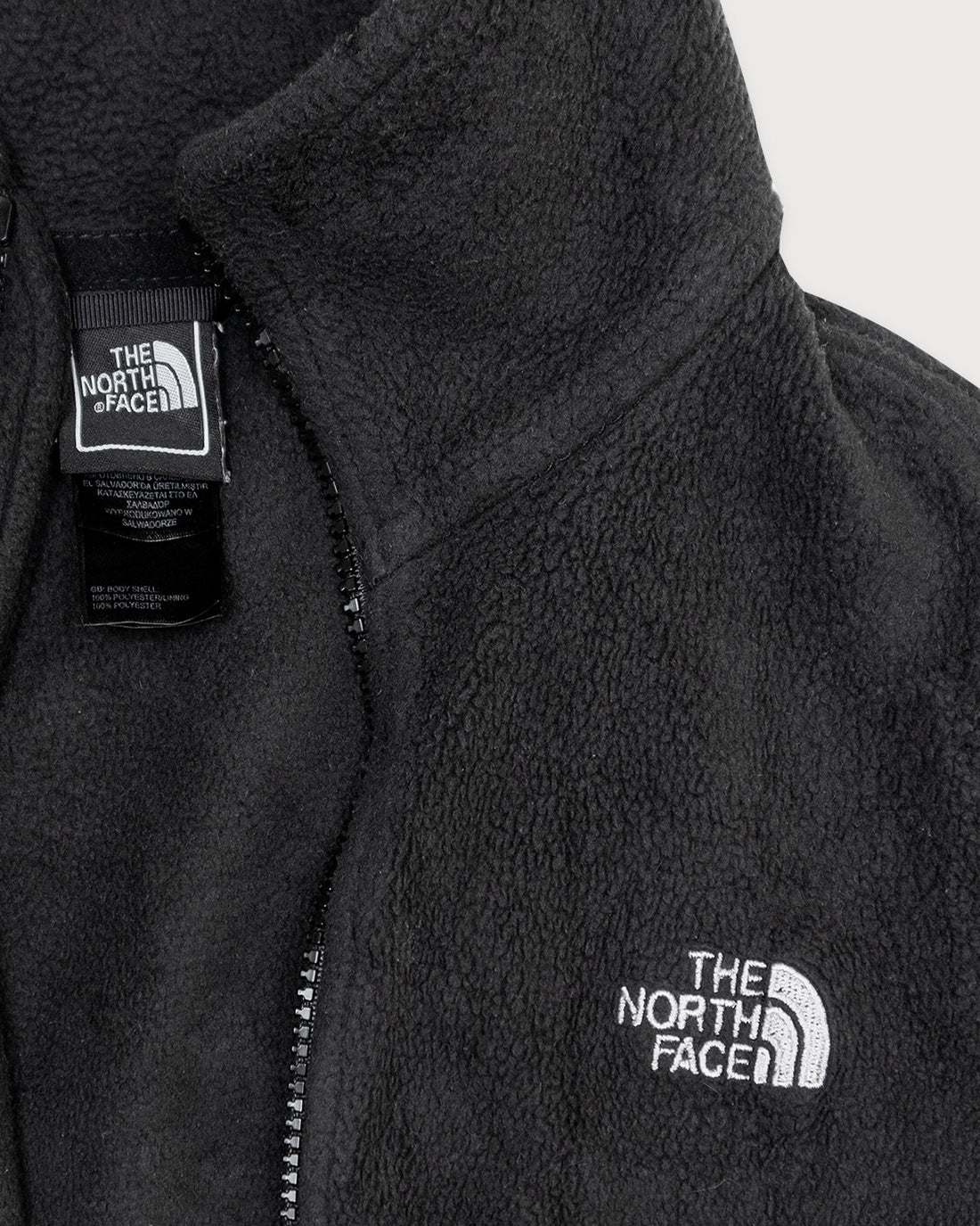 Chaqueta polar The North Face gris cremallera